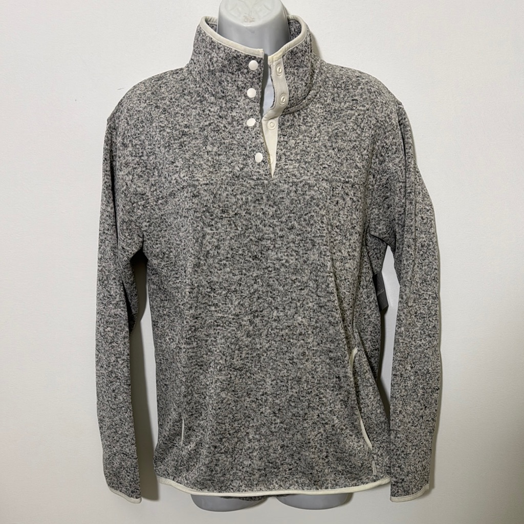 Eddie Bauer Marled Gray Sweater